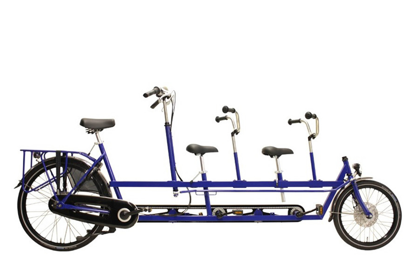 Tandem 1 volwassenen 2 Kinderen